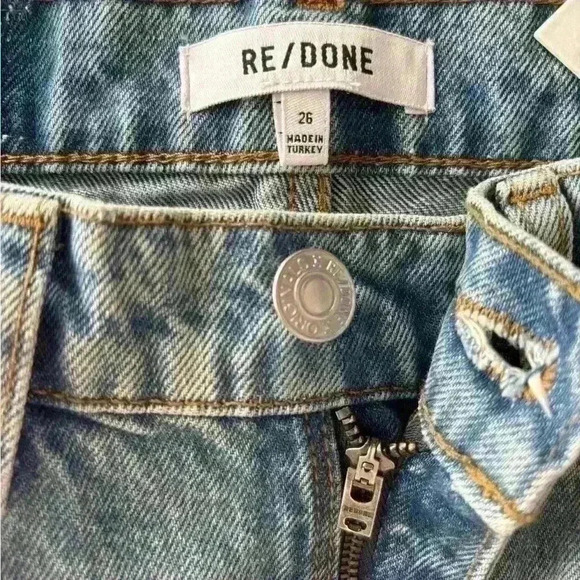High Waist, Straight Leg  Jeans, Re/Done, size 26. New W/tags! - Picture 7 of 7